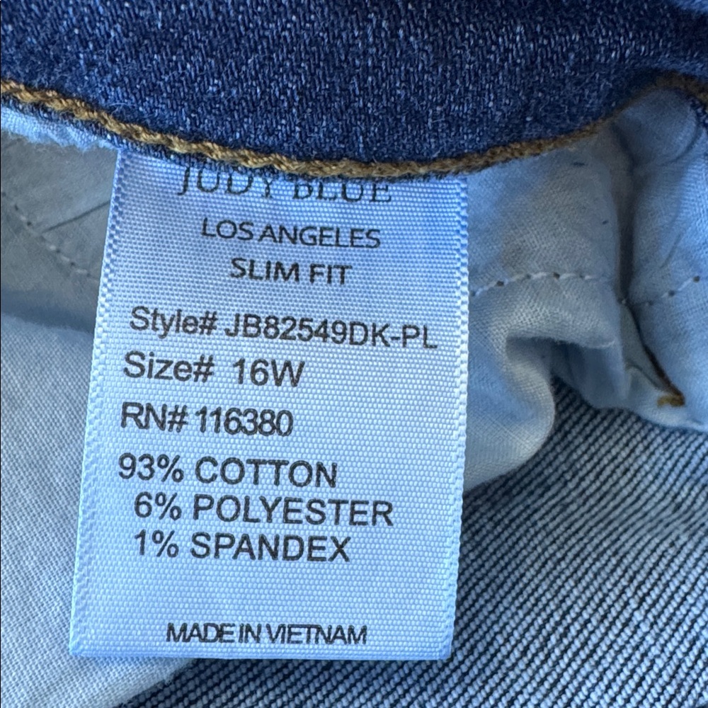Classic High-Rise Dark Wash Women’s Jeans - Blue - Picture 8 of 10